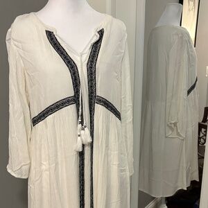 Old Navy Boho Babydoll Style Tassel Dress